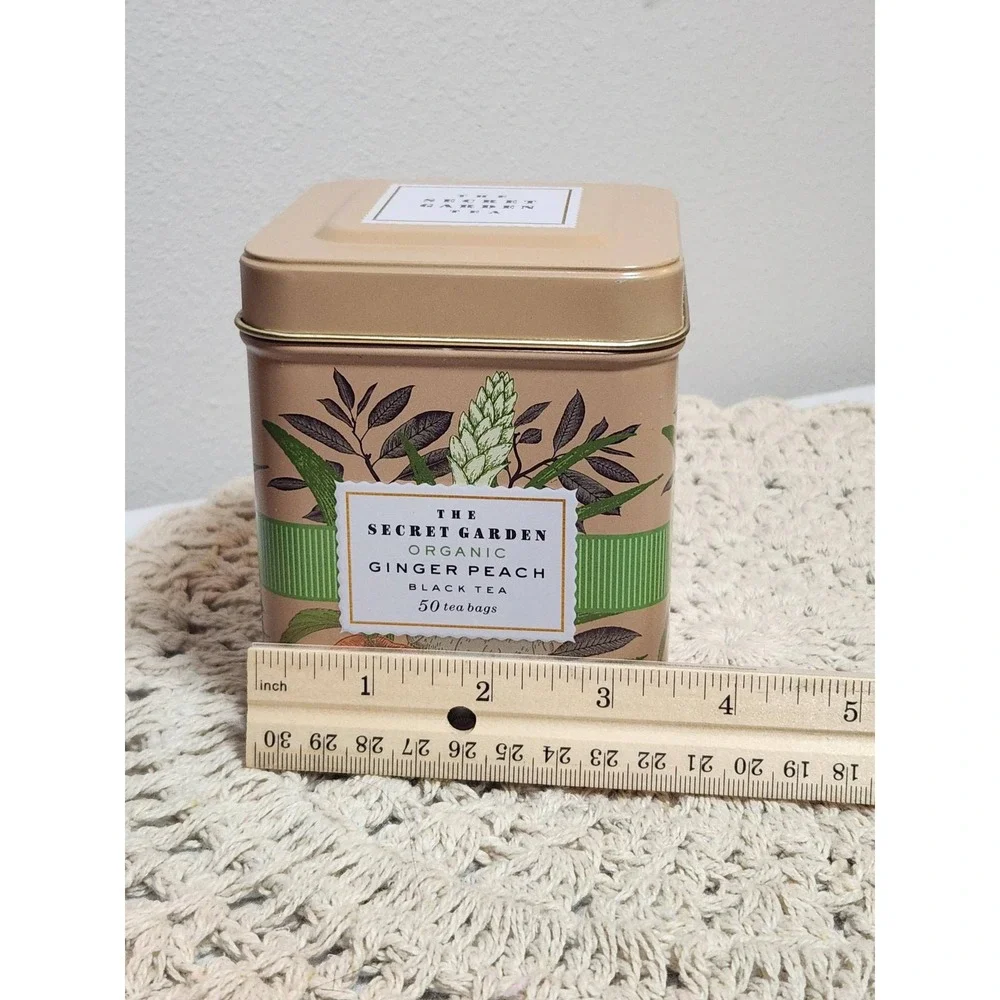 The Secret Garden Organic Ginger Peach Black Tea Decorative Tin